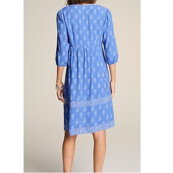 NWT j.jill Border Printed Flounced Hem Dress with POCKETS size 2X - Picture 3 of 8